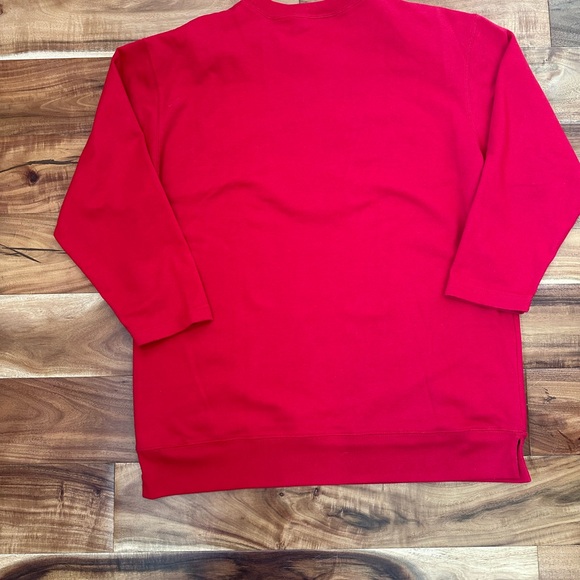 Vintage Womens Fall Scarecrow appliqué Sweatshirt shoulder pads Size XL - Picture 9 of 9